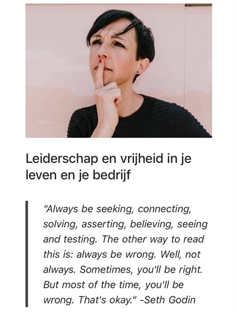 Leadership and freedom in your life and business Gerdi Hulsink