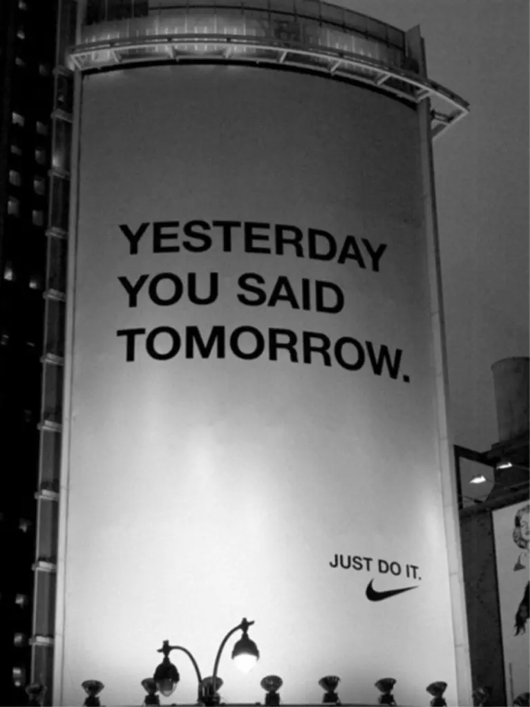 yesterday you said tomorrow