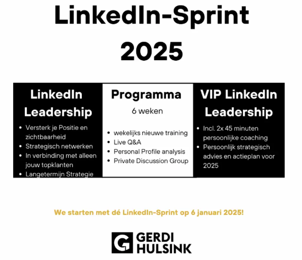 LinkedIn sprint als je voelt dat er meer in zit