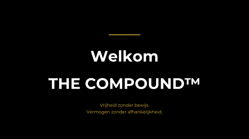 verdubbel je kapitaal. The compound